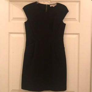 Loft Cap sleeve Black Dress with Pockets- Size 4P